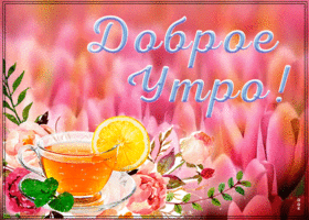 Картинка доброе утро и чашечка чая