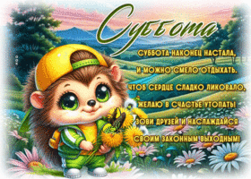 Picture добросердечнейшая гиф-открытка, с собботой вас, пусть будет яркой