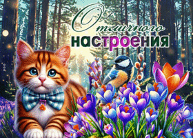 Postcard феерическая гиф-открытка, отличного настроения вам