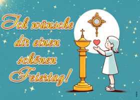 Postcard fronleichnam