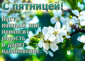 Picture гармоничная гиф-открытка, пусть каждый миг пятницы приносит радость