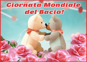 Postcard giornata mondiale del bacio