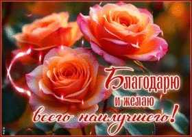 Picture идеальная гиф-открытка, благодарю и желаю всего наилучшего