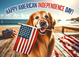 Postcard independence day