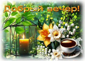 Picture искренняя гиф-открытка, добрый вечер тебе