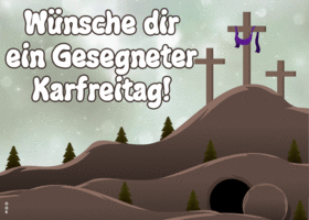 Postcard karfreitag