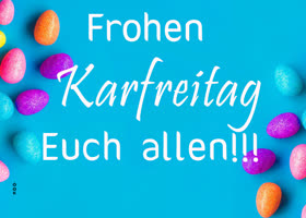 Postcard karfreitag