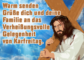 Postcard karfreitag