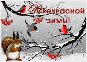 Открытка картинка зимняя сказка