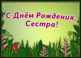 Картинка хорошая картинка днем рождения сестре