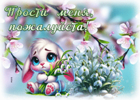 Postcard космическая гиф-открытка, прости меня, пожалуйста