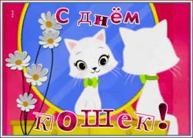 Картинка красивая открытка всемирный день кошек