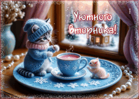 Postcard лёгкая открытка, хорошего вторника!