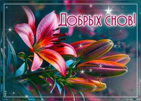 Postcard мечтательная гиф-открытка желает добрых снов
