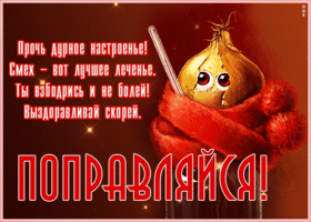 Открытка милая картинка поправляйся