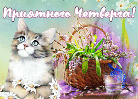 Открытка милая картинка с четвергом