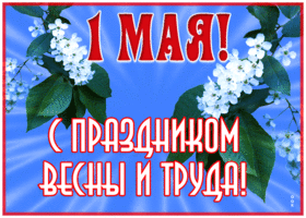 Картинка милая открытка 1 мая