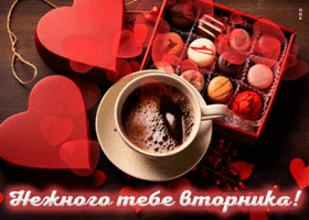 Postcard милая открытка нежного тебе вторника!