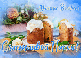 Картинка милая открытка с православной пасхи