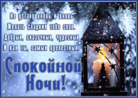Картинка милая зимняя картинка спокойной ночи