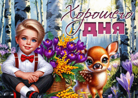 Picture необыкновеннейшая гиф-открытка, хорошего дня