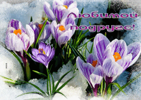 Postcard невероятно прекрасная гиф-открытка любимой подруге