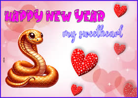 Postcard new year