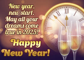 Postcard new year