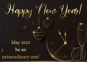 Postcard new year