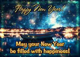 Postcard new year