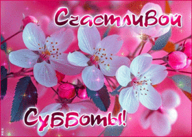 Picture нежная гиф-открытка, счастливой и приятной субботы