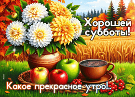 Postcard нежная открытка, суббота и гармония осени