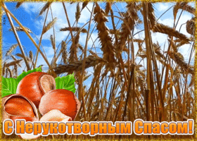 Картинка новая открытка спас нерукотворный - ореховый спас