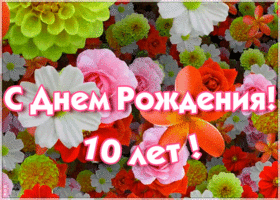 Картинка оригинальная открытка день рождения 10 лет
