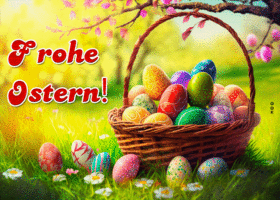 Postcard ostersonntag