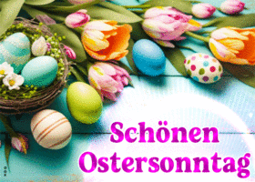 Postcard ostersonntag