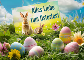 Postcard ostersonntag