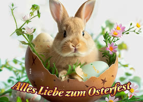 Postcard ostersonntag