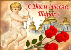 Картинка открытка поздравляю с именинами тарас