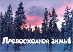 Открытка открытка превосходной зимы