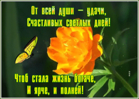 Картинка открытка с пожеланием удачи