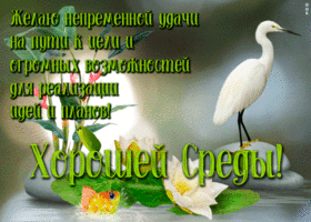 Открытка открытка со средой с текстом