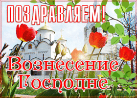 Картинка открытка со светлым праздником вознесения господня поздравляю