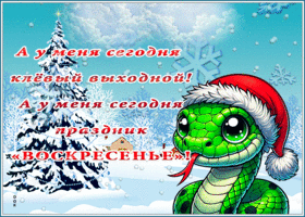 Postcard открытка воскресенье - это праздник