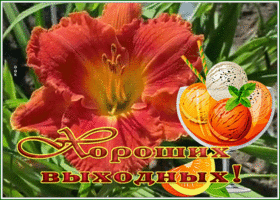 Postcard открытка хороших выходных с мороженым