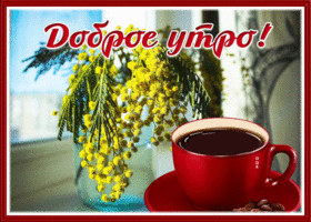 Открытка открытка желаю вам доброго утречка