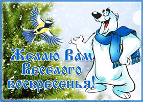 Картинка потешная открытка с воскресеньем