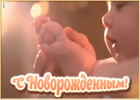 Открытка поздравительная картинка с новорожденным