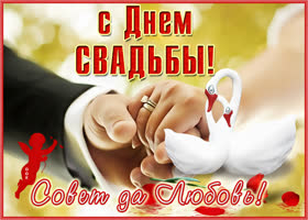Открытка поздравительная открытка с днем свадьбы