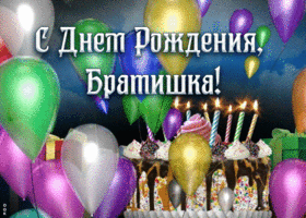 Открытка поздравление с днём рождения брату